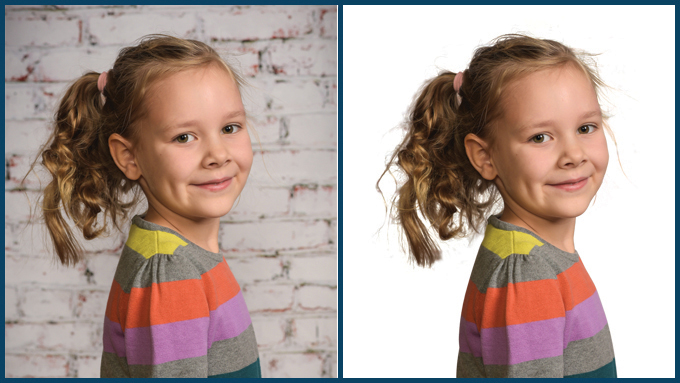 Image edited with photo masking technique to remove or replace the background while preserving fine details like hair and transparent areas for a natural, high-quality look